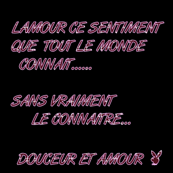 L'amour...